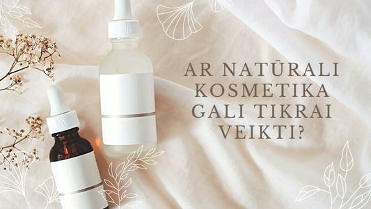 Natūralios kosmetikos produktai su švaria sudėtimi