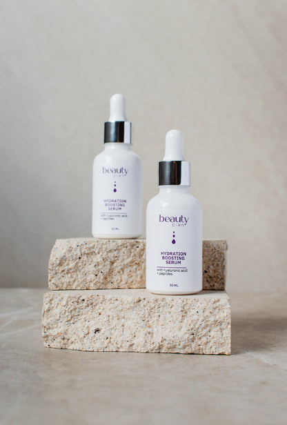 Drėkinamasis serumas su hialurono rūgštimi jautriai odai – Beauty Plan