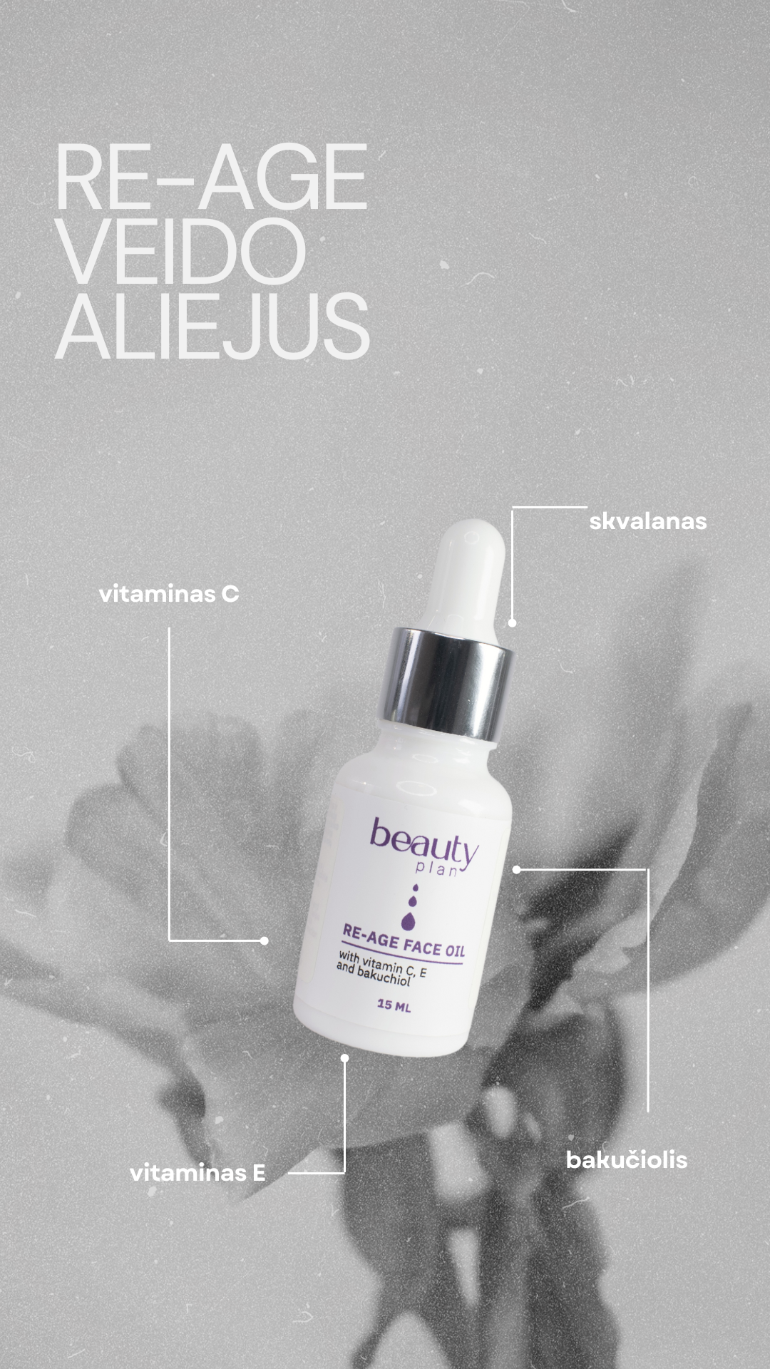 Maitinamasis ir stangrinantis veido aliejus – brandžios odos priežiūra